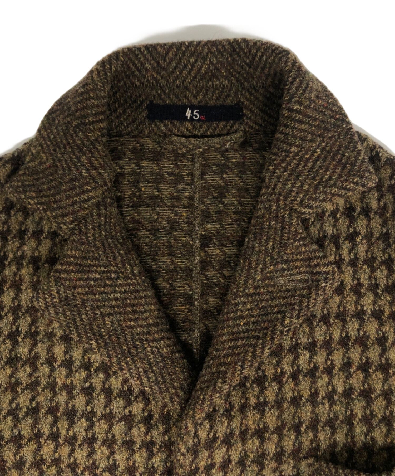 45R ツイードジャケット 45Rインドリネンシルクツイードの四角ジャケット: WOMEN｜45R