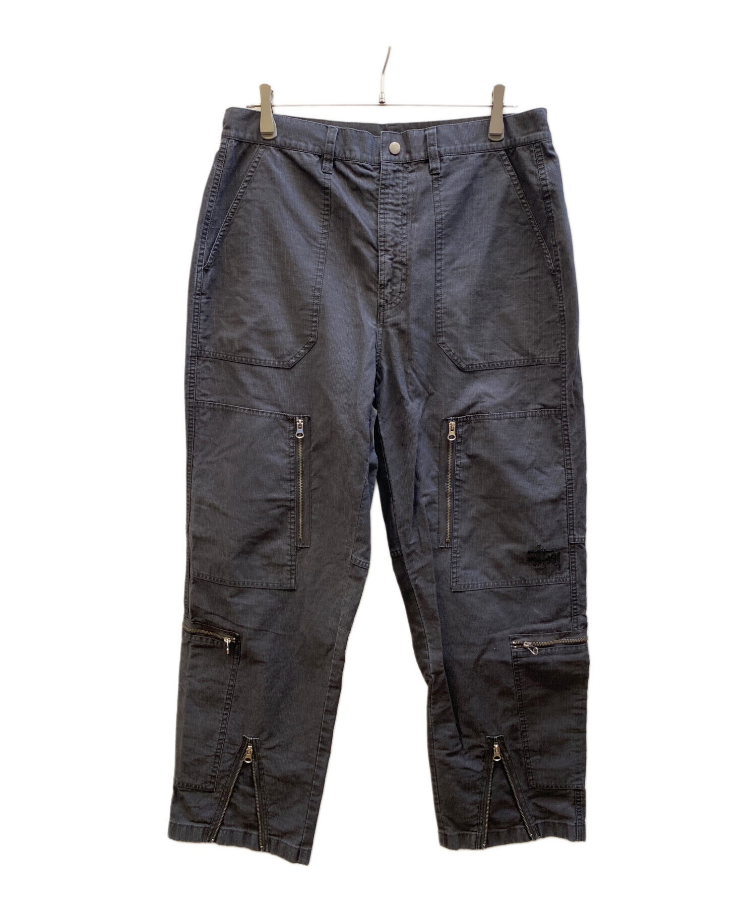 OLD STUSSY フライトパンツ ミリタリー パンツ 32 中古・古着通販】stussy (ステューシー) ジップフライトパンツ