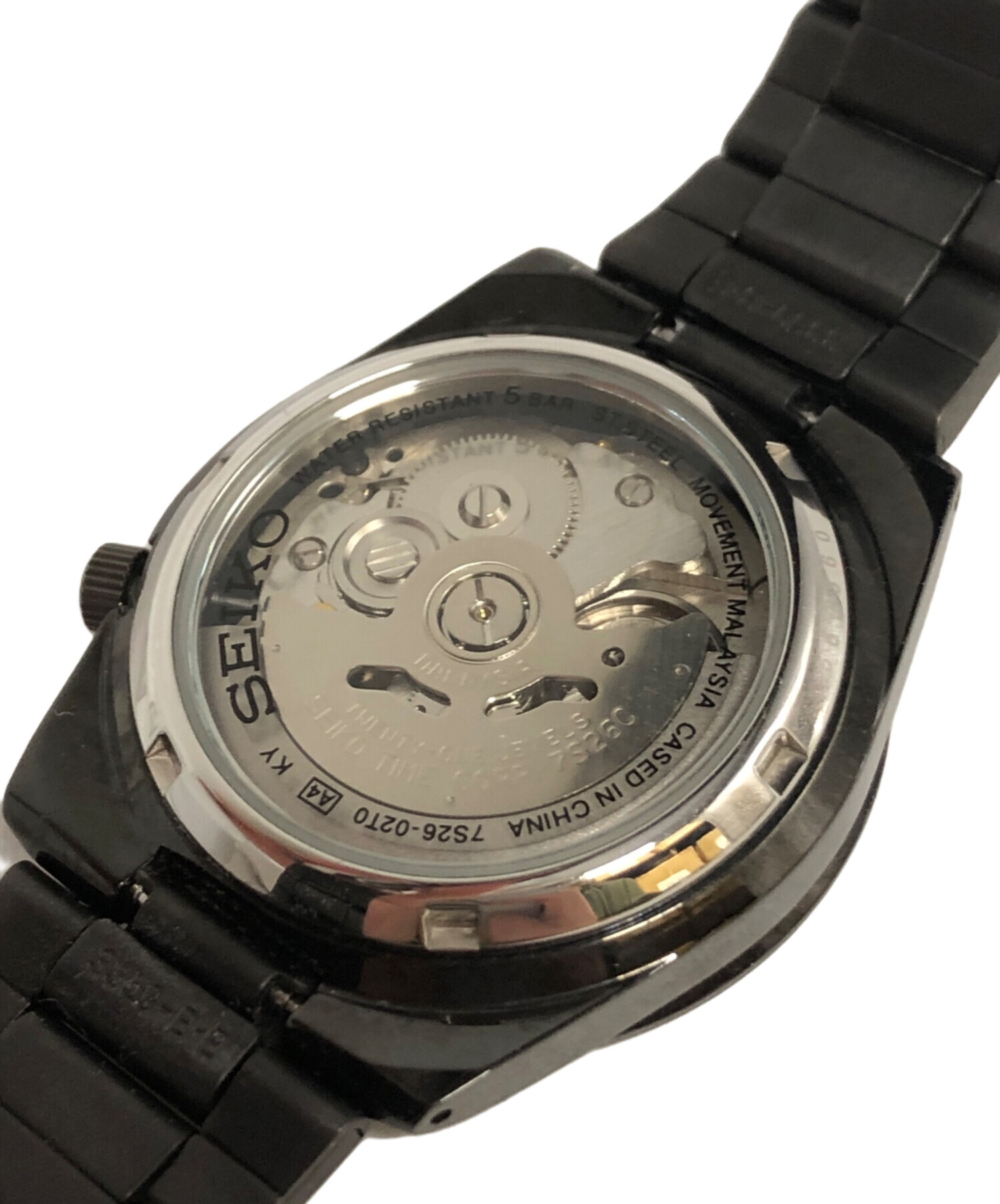 中古・古着通販】SEIKO (セイコー) 腕時計 ブラック｜ブランド・古着