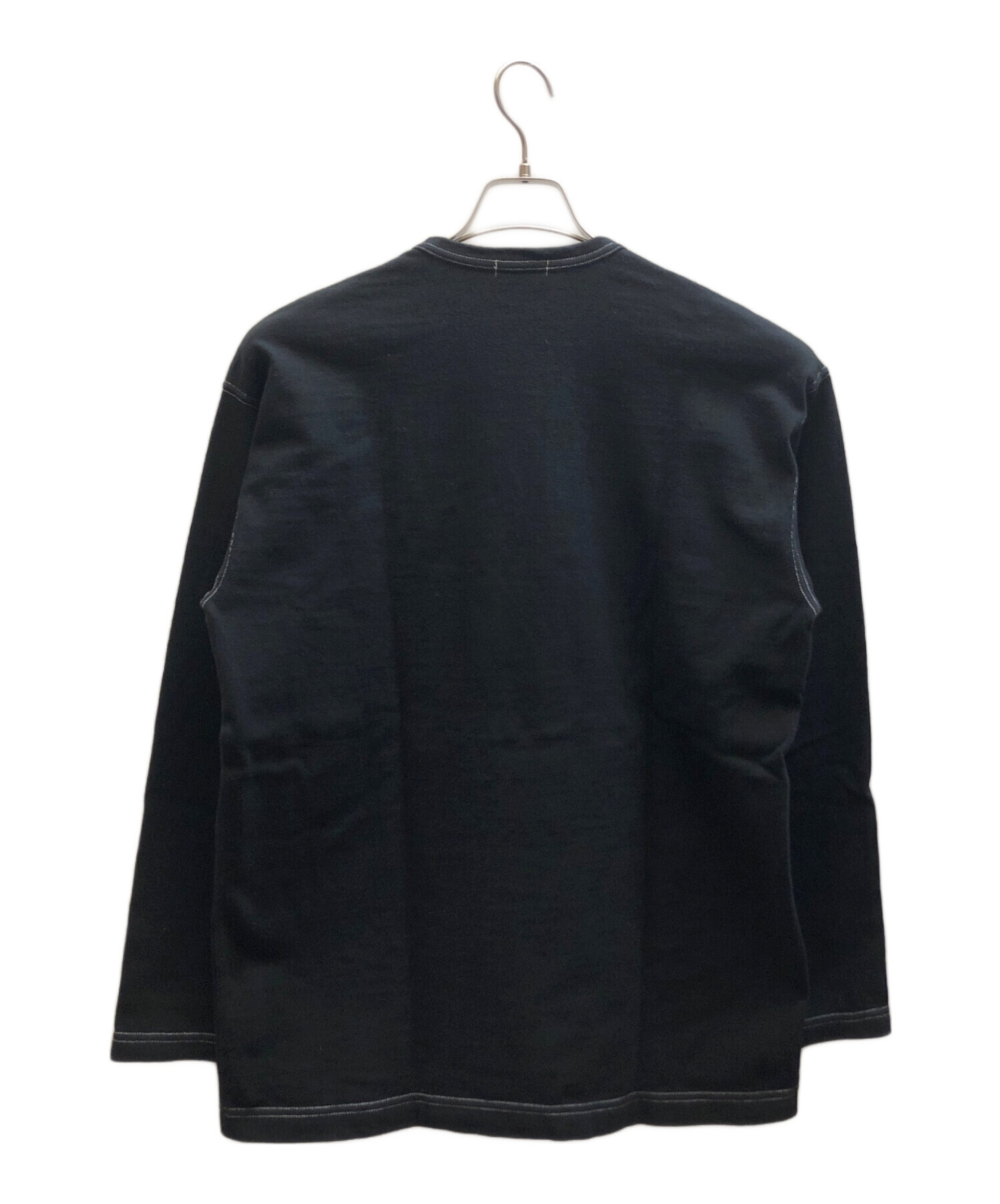や*ィ様 COMME des GARÇONS HOMME ブラック長袖カットソー 中古・古着通販】COMME des GARCONS HOMME (コムデギャルソン オム