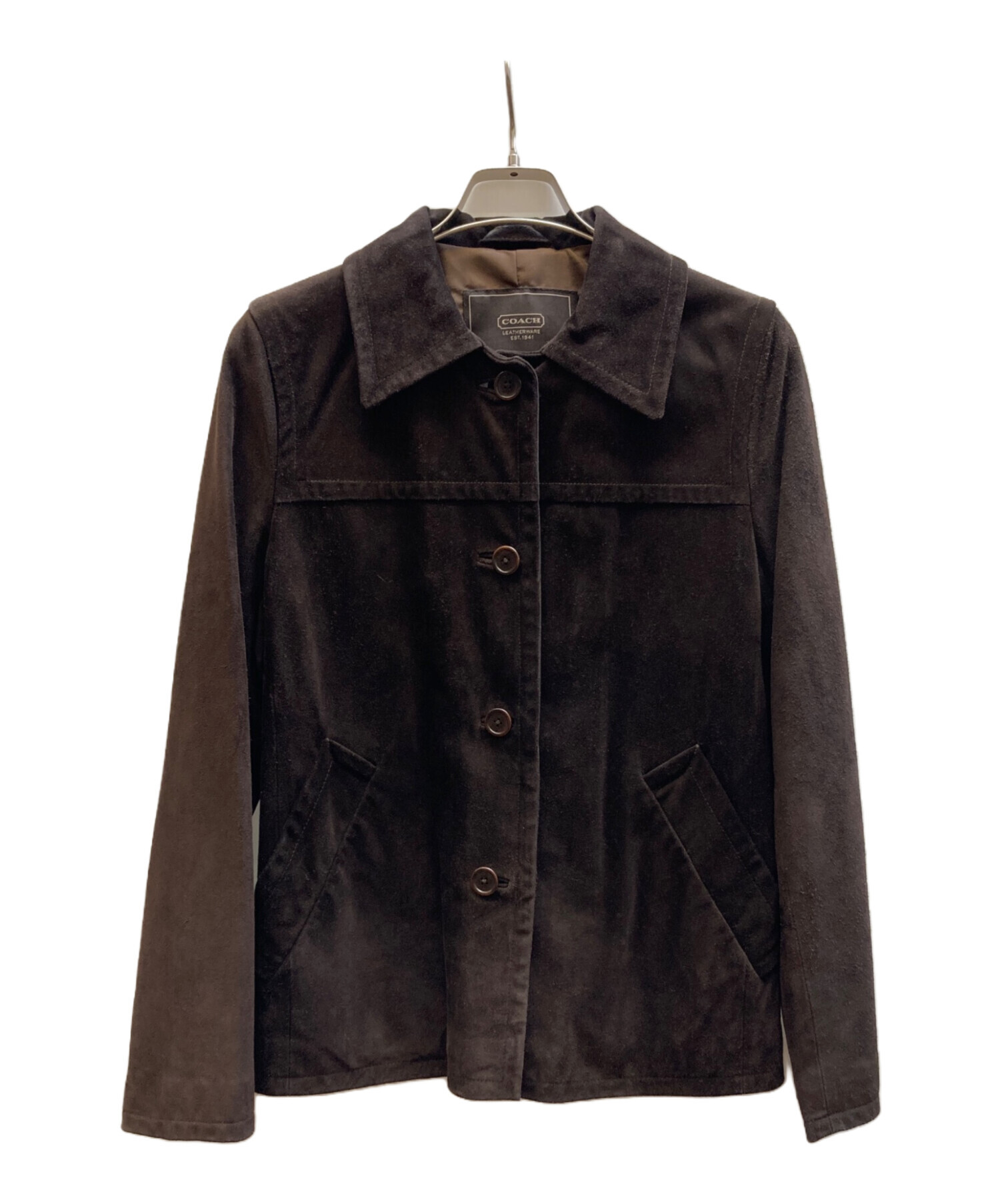 中古・古着通販】COACH (コーチ) カウレザージャケット ブラウン