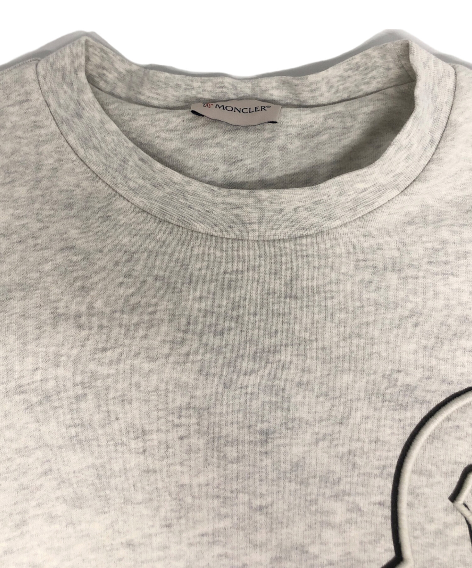 中古・古着通販】MONCLER (モンクレール) ロゴスウェット グレー