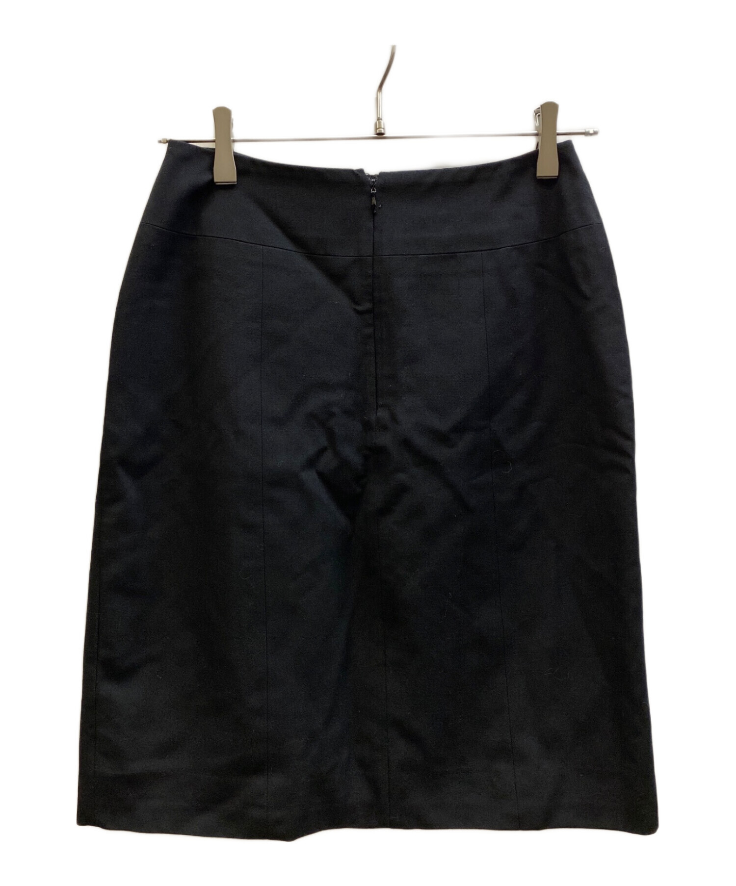 中古・古着通販】CHANEL (シャネル) ウールミニスカート ブラック