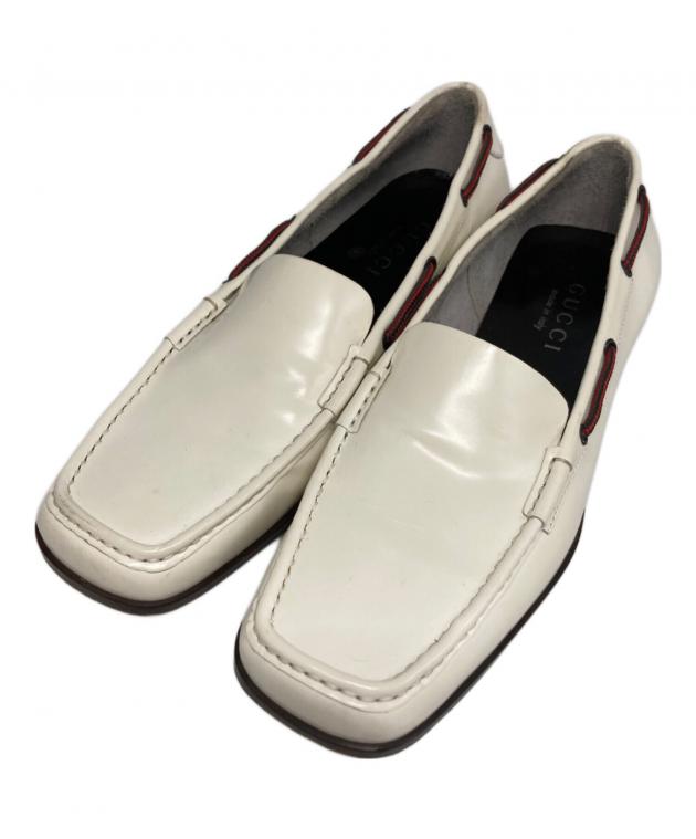 中古・古着通販】GUCCI (グッチ) ドライビングシューズ ホワイト