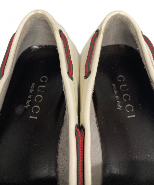 中古・古着通販】GUCCI (グッチ) ドライビングシューズ ホワイト