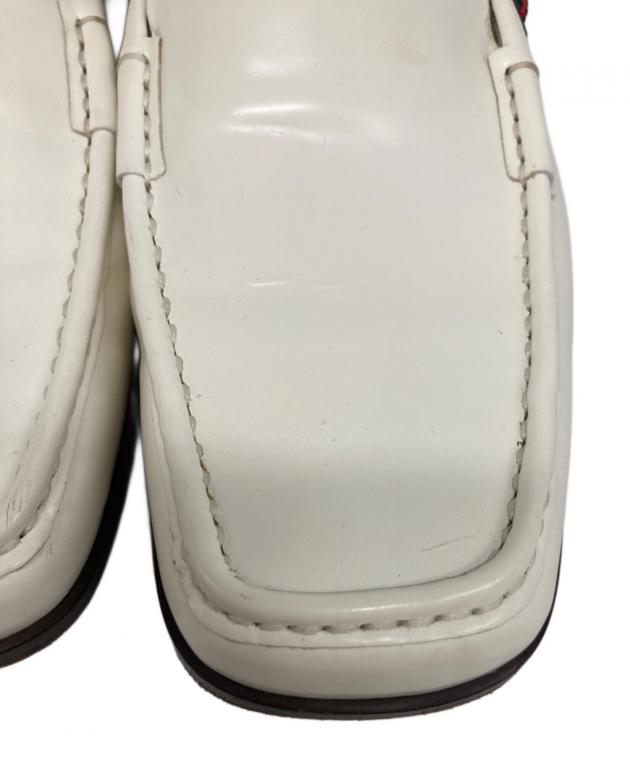 中古・古着通販】GUCCI (グッチ) ドライビングシューズ ホワイト