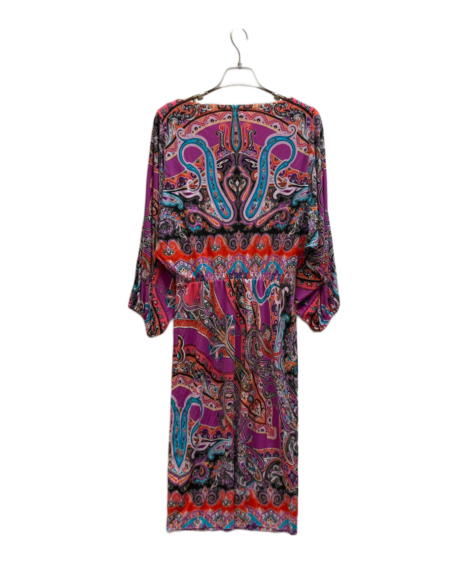 美品】ETRO エトロ ノースリーブ ワンピース ペイズリー マルチカラー