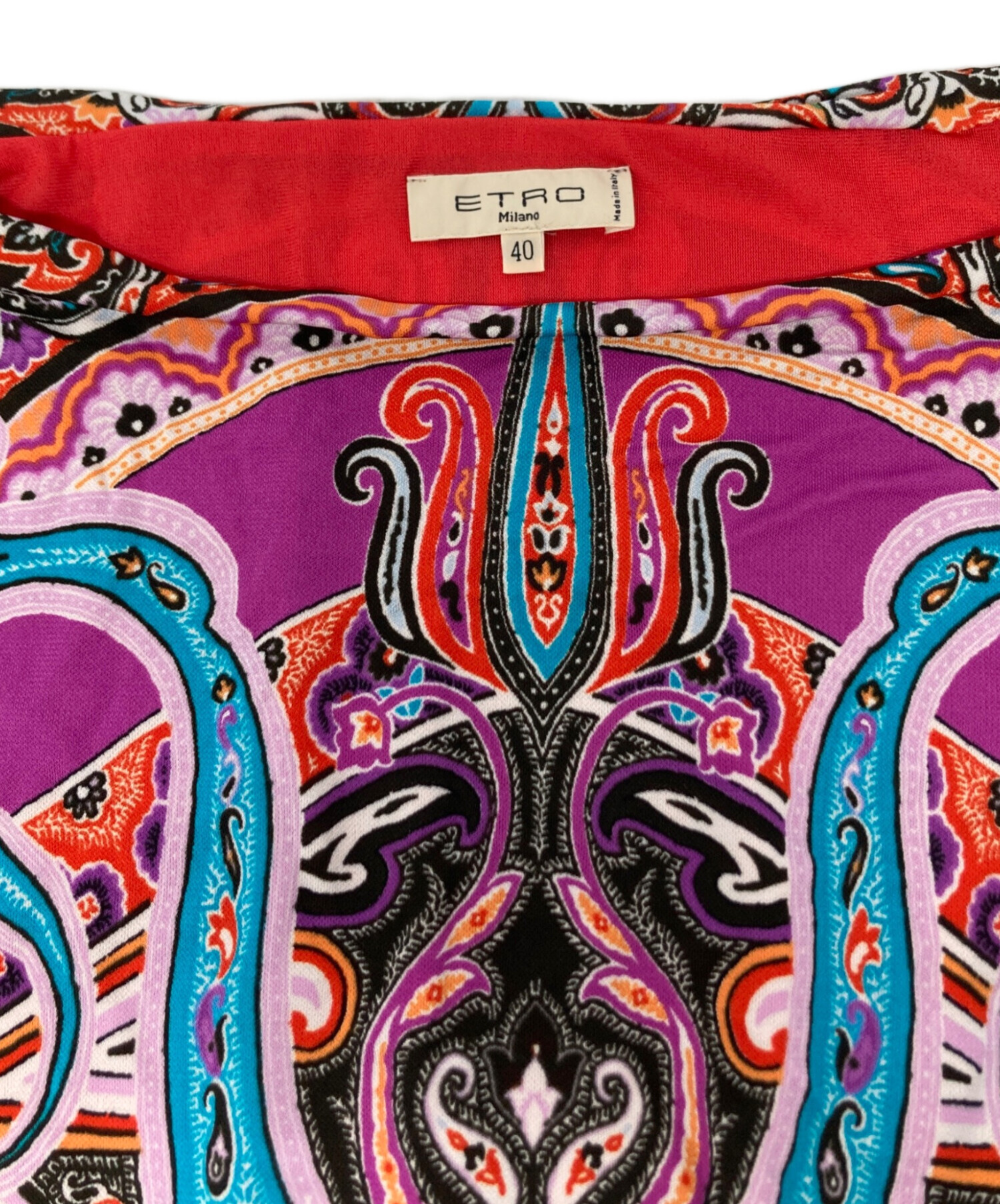 中古・古着通販】ETRO (エトロ) ペイズリー柄ワンピース マルチカラー