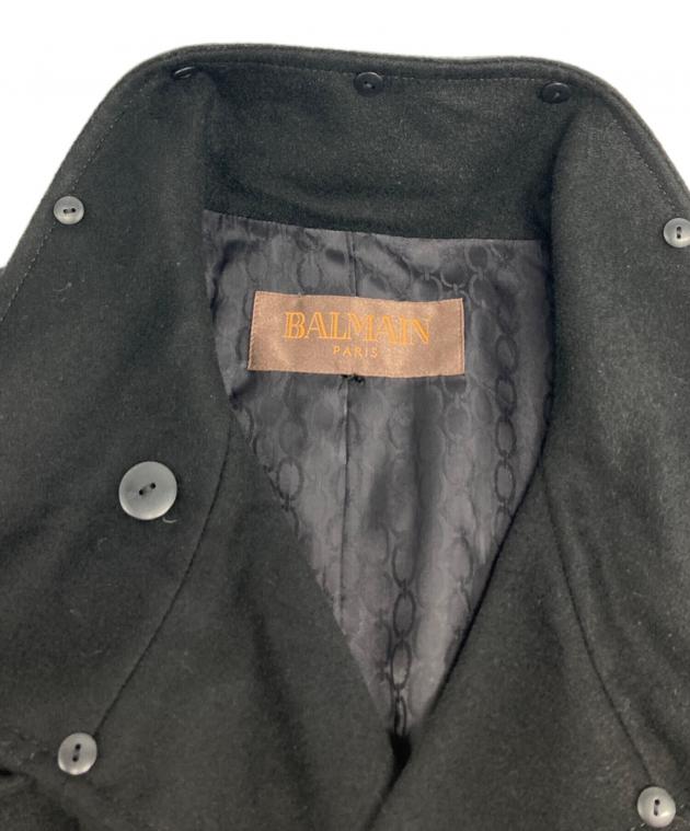 中古・古着通販】BALMAIN (バルマン) カシミヤコート/4478 ブラック