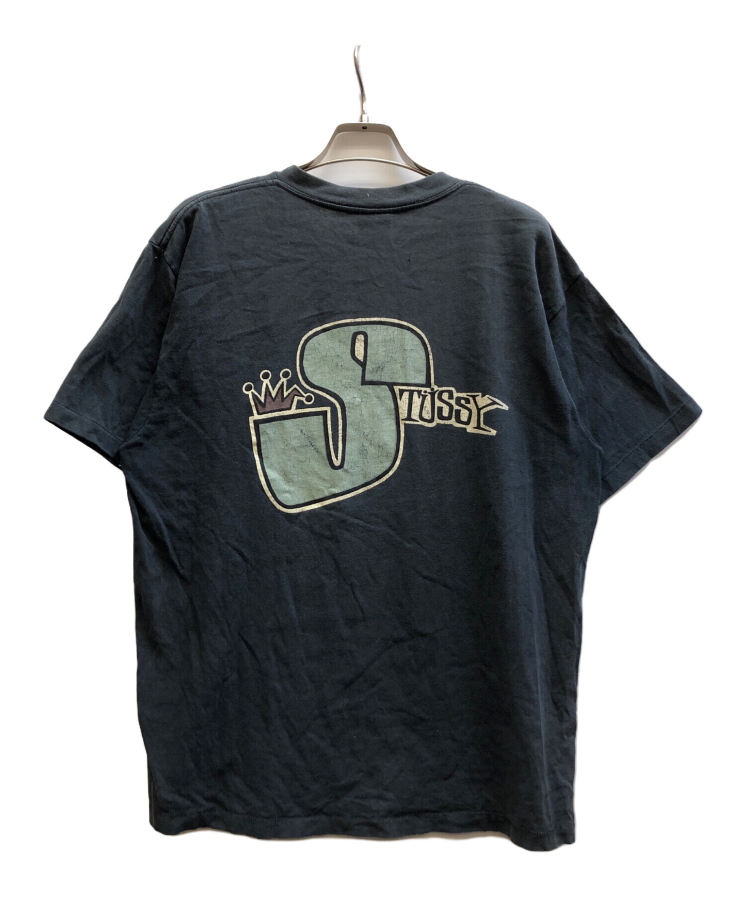 中古・古着通販】stussy (ステューシー) 80'sプリントTシャツ ブラック