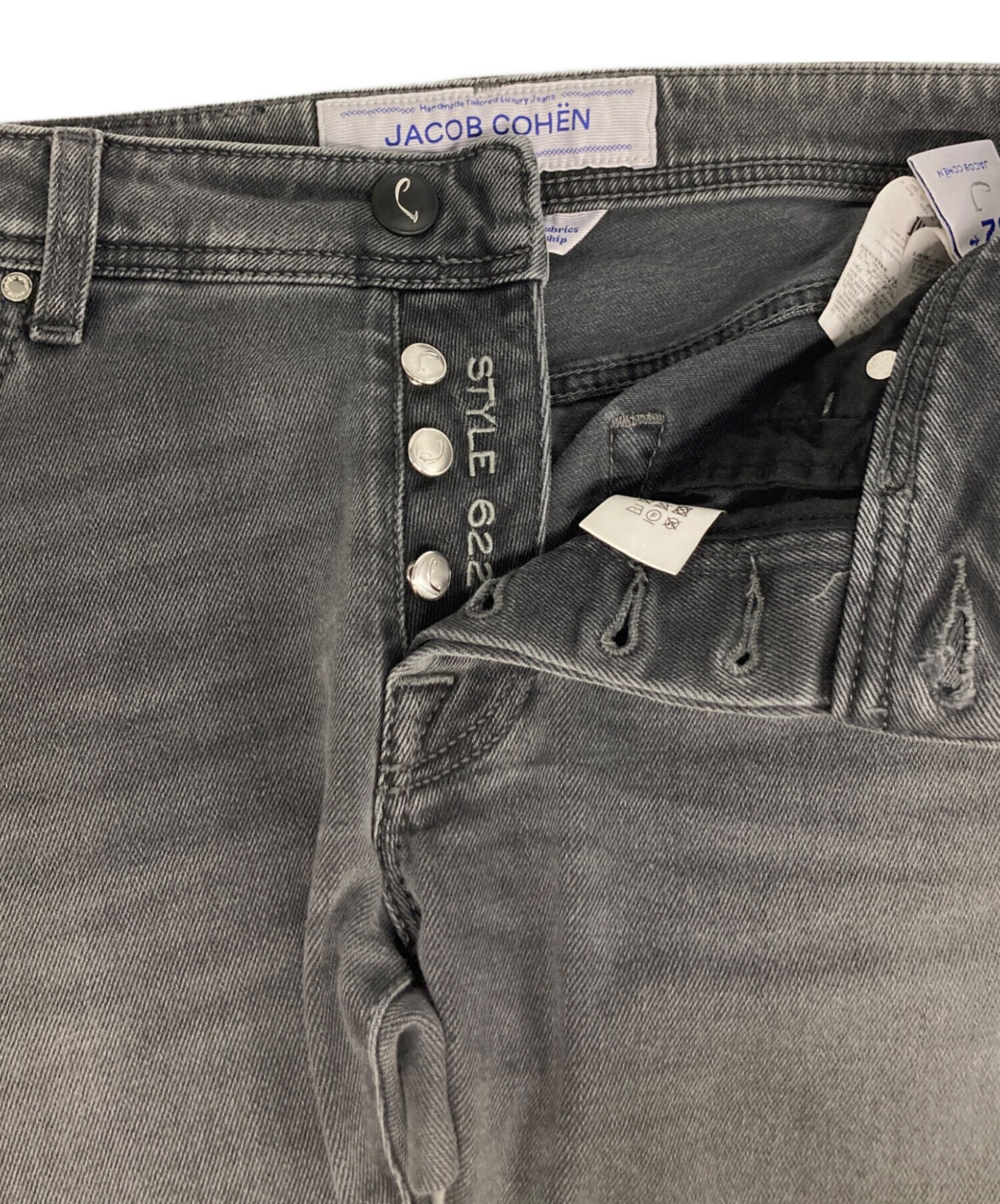 中古・古着通販】JACOB COHEN (ヤコブコーエン) デニムパンツ ブラック