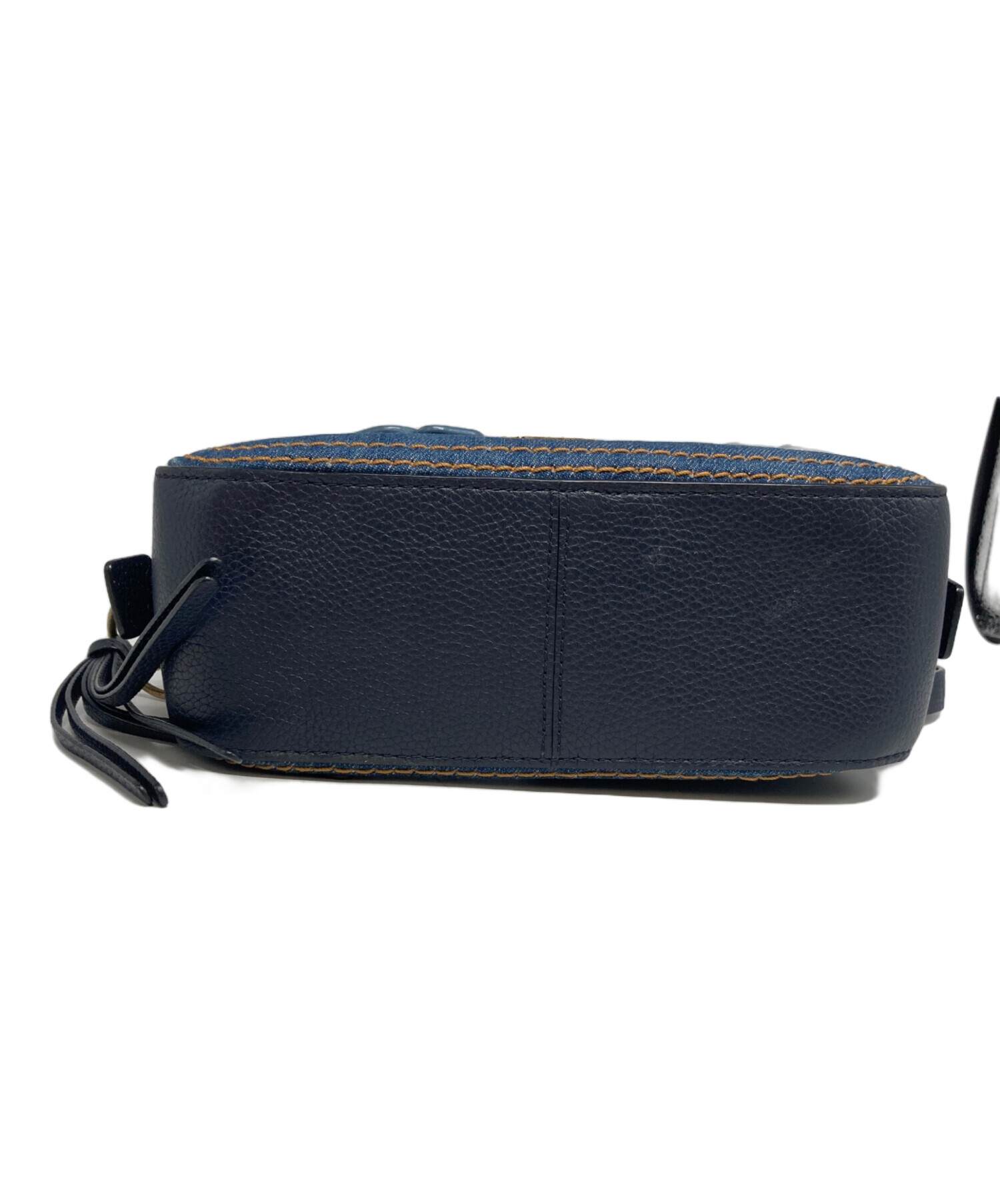 中古・古着通販】COACH (コーチ) デニム レザー フラワーショルダー
