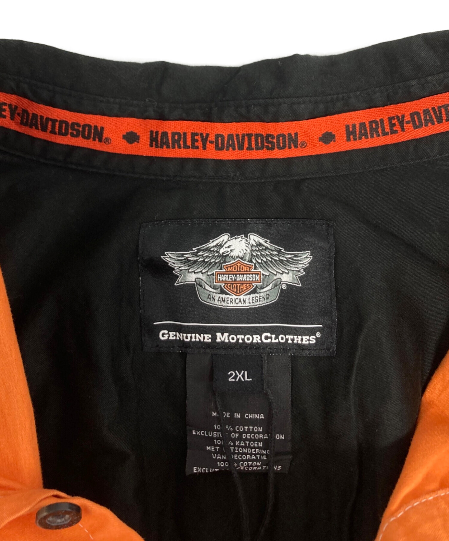 中古・古着通販】HARLEY-DAVIDSON (ハーレーダビッドソン) S/S刺繍ロゴ