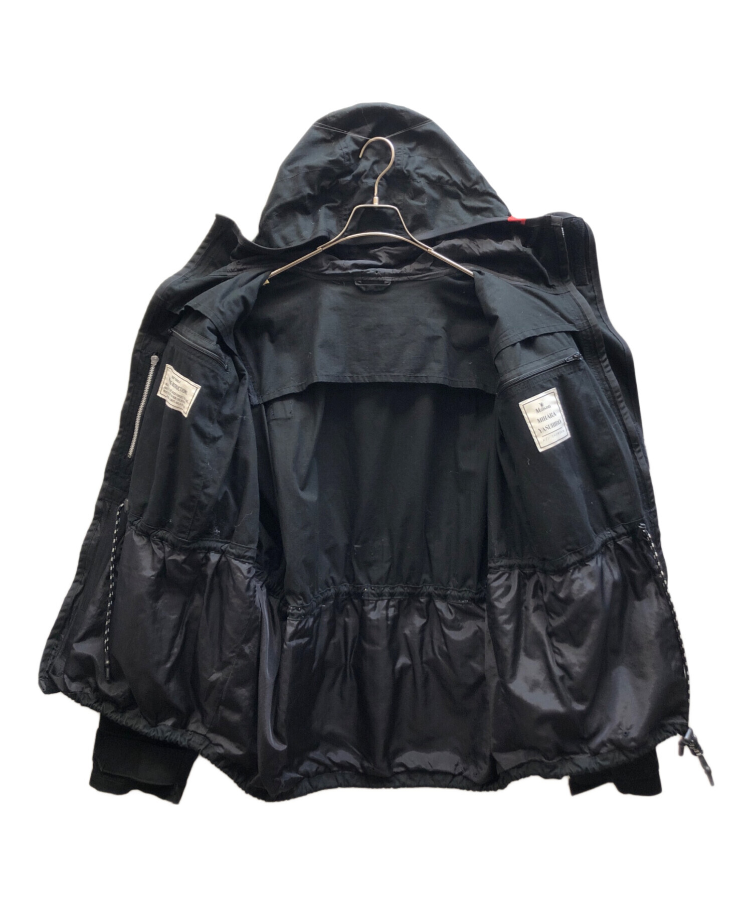 【未使用級】MIHARAYASUHIRO ラペル レイヤード ジャケット シルク Maison MIHARA YASUHIRO - 【26SS】トリプル レイヤード ジャケット