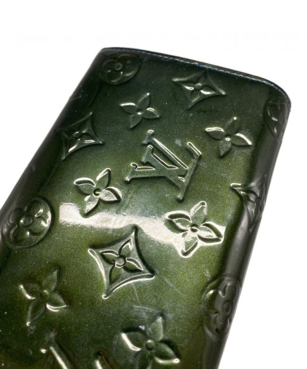 ルイヴィトン ポルトフォイユサラ ヴェルニ モスグリーン M93667 中古・古着通販】LOUIS VUITTON (ルイ ヴィトン) モノグラム ヴェルニ