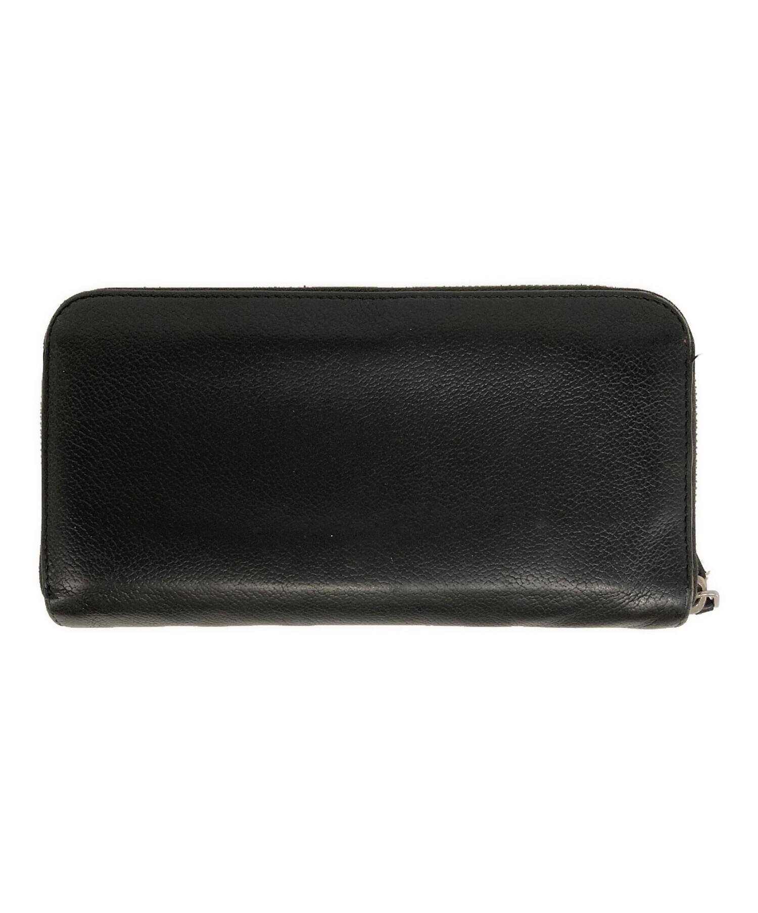 【激レア】PRADA ブラック パンチングレザー ジップ財布 中古・古着通販】PRADA (プラダ) ラウンドジップウォレット ブラック