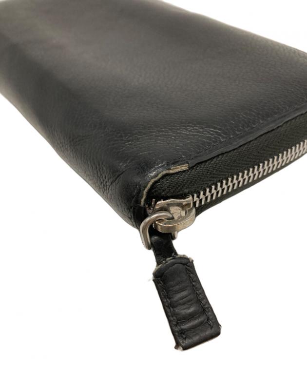 中古・古着通販】PRADA (プラダ) ラウンドジップウォレット ブラック