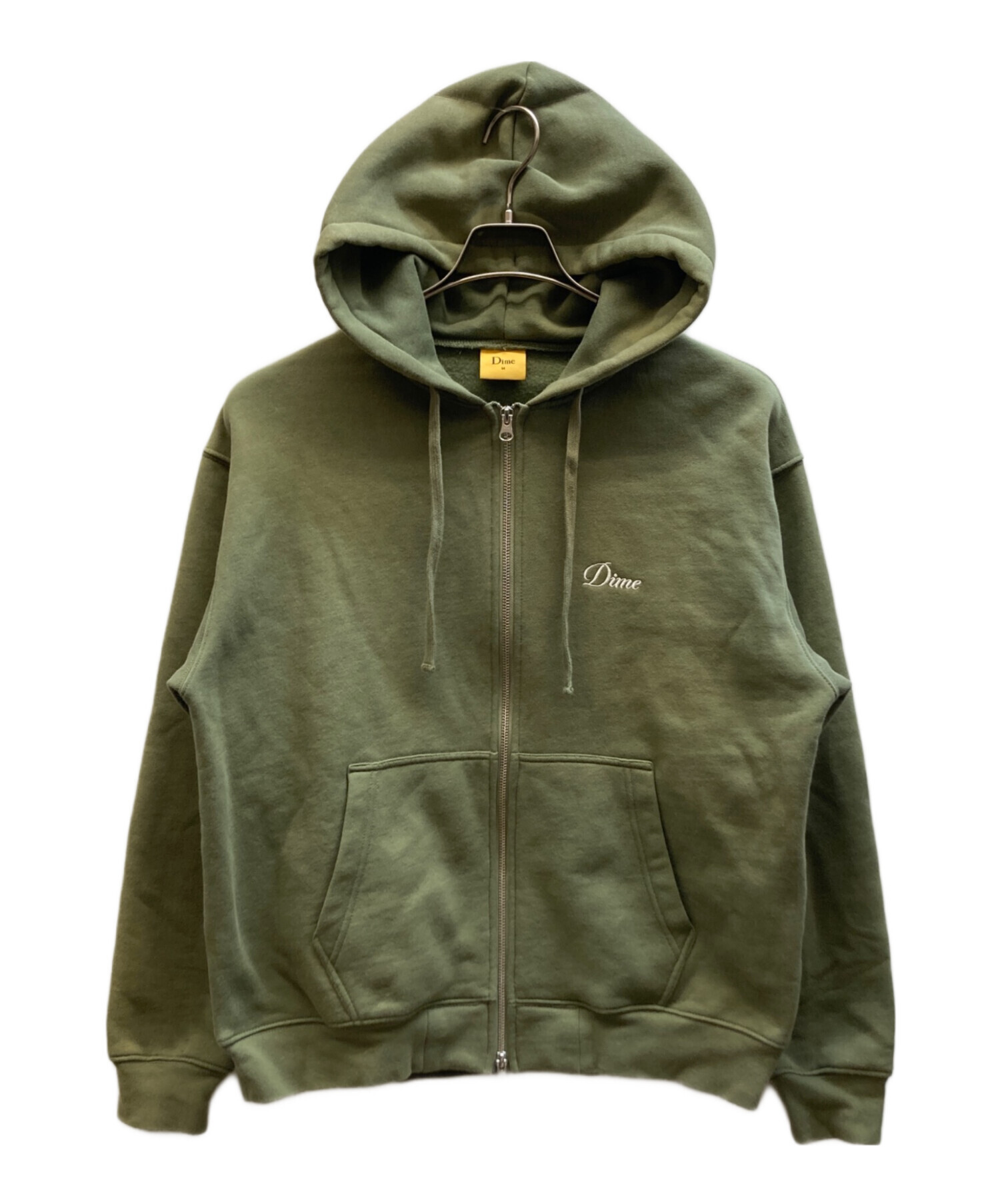 早い者勝ち‼️ Dime パーカー M 中古・古着通販】Dime (ダイム) ジップパーカー カーキ サイズ:M
