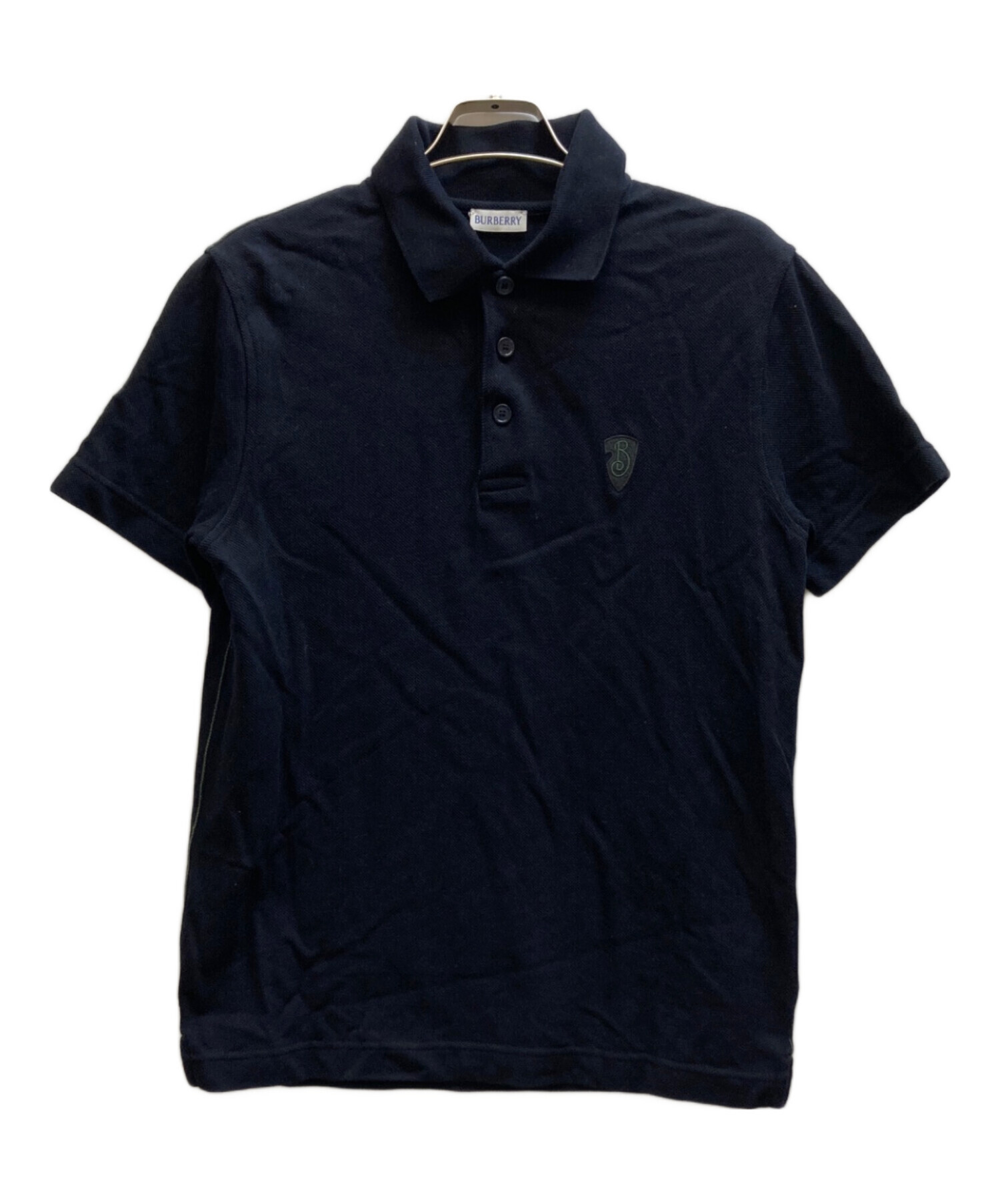 も*う様 【美品】BURBERRY ブラック ポロシャツ BURBERRY（バーバリー） ポロシャツ EDDIE TB 8055228 メンズ 半袖