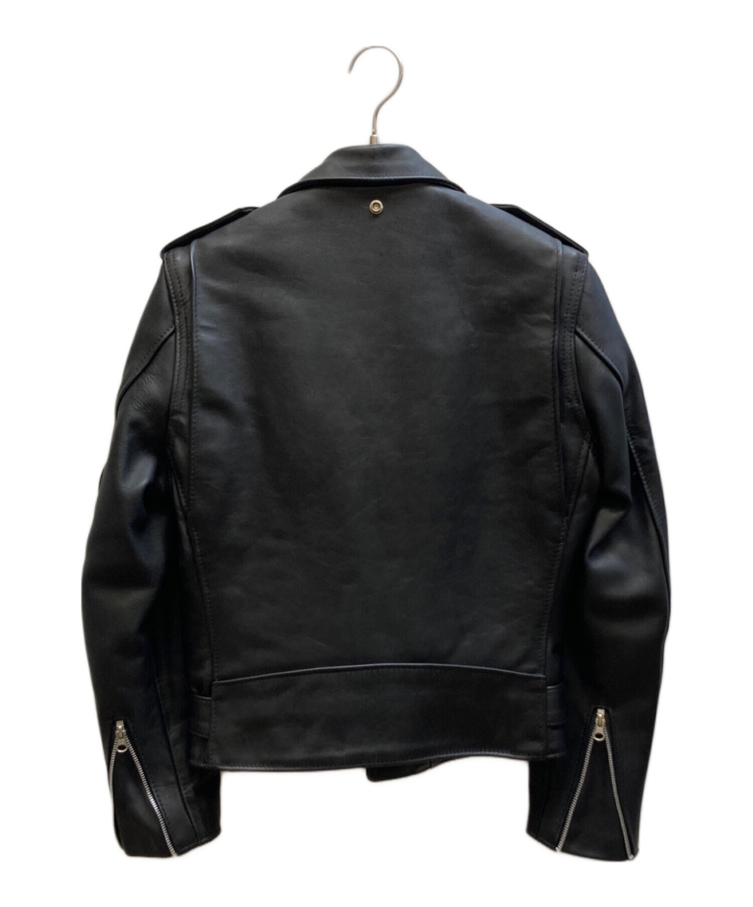 y*3様 廃盤品　schott　ダブルライダースジャケット　黒　牛革　スタンドカ 革の張り◎極美品✨schott ダブルライダース ワンスター 牛タグ 40 黒