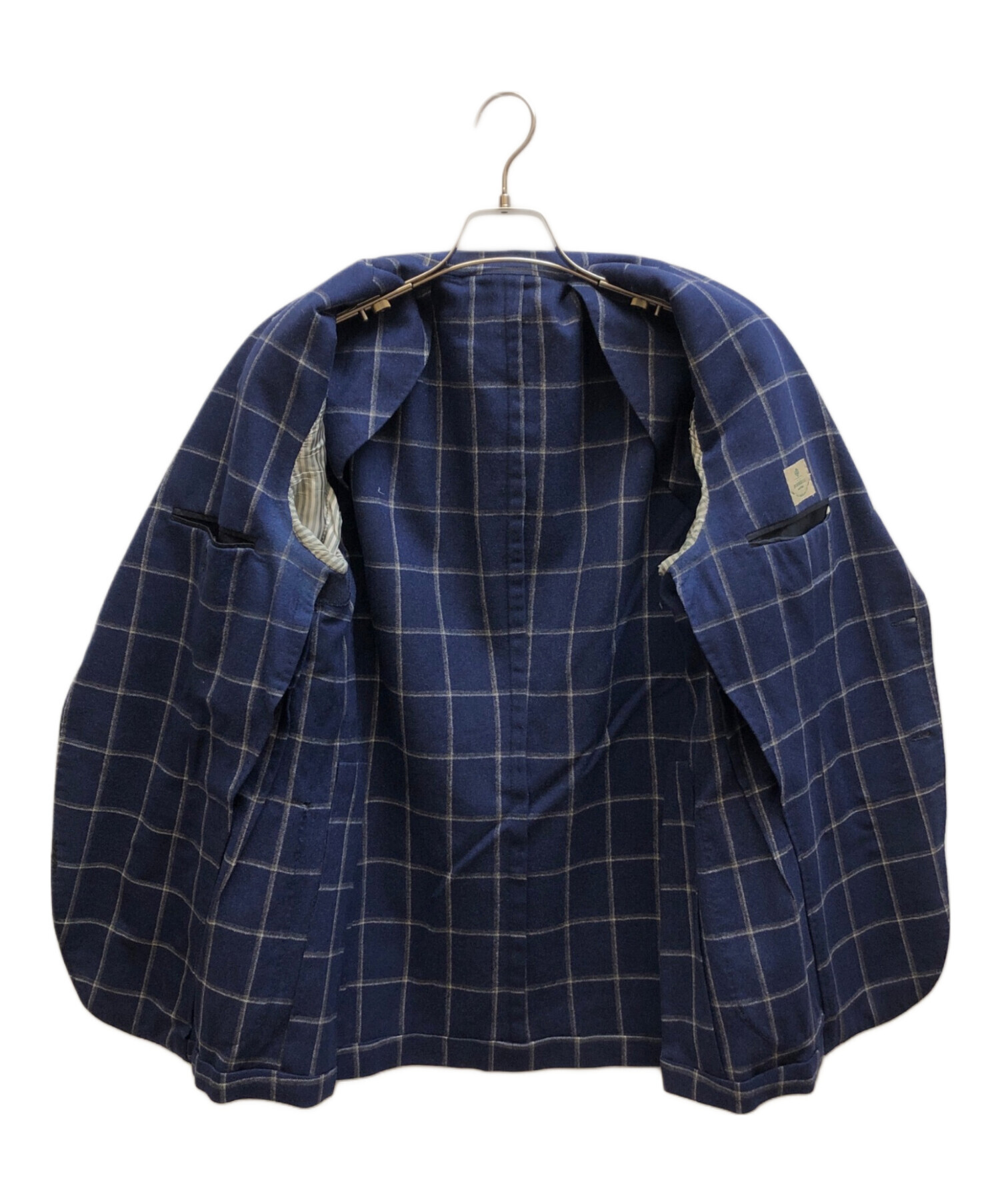 中古・古着通販】BORRELLI (ボレッリ) チェックテーラードジャケット