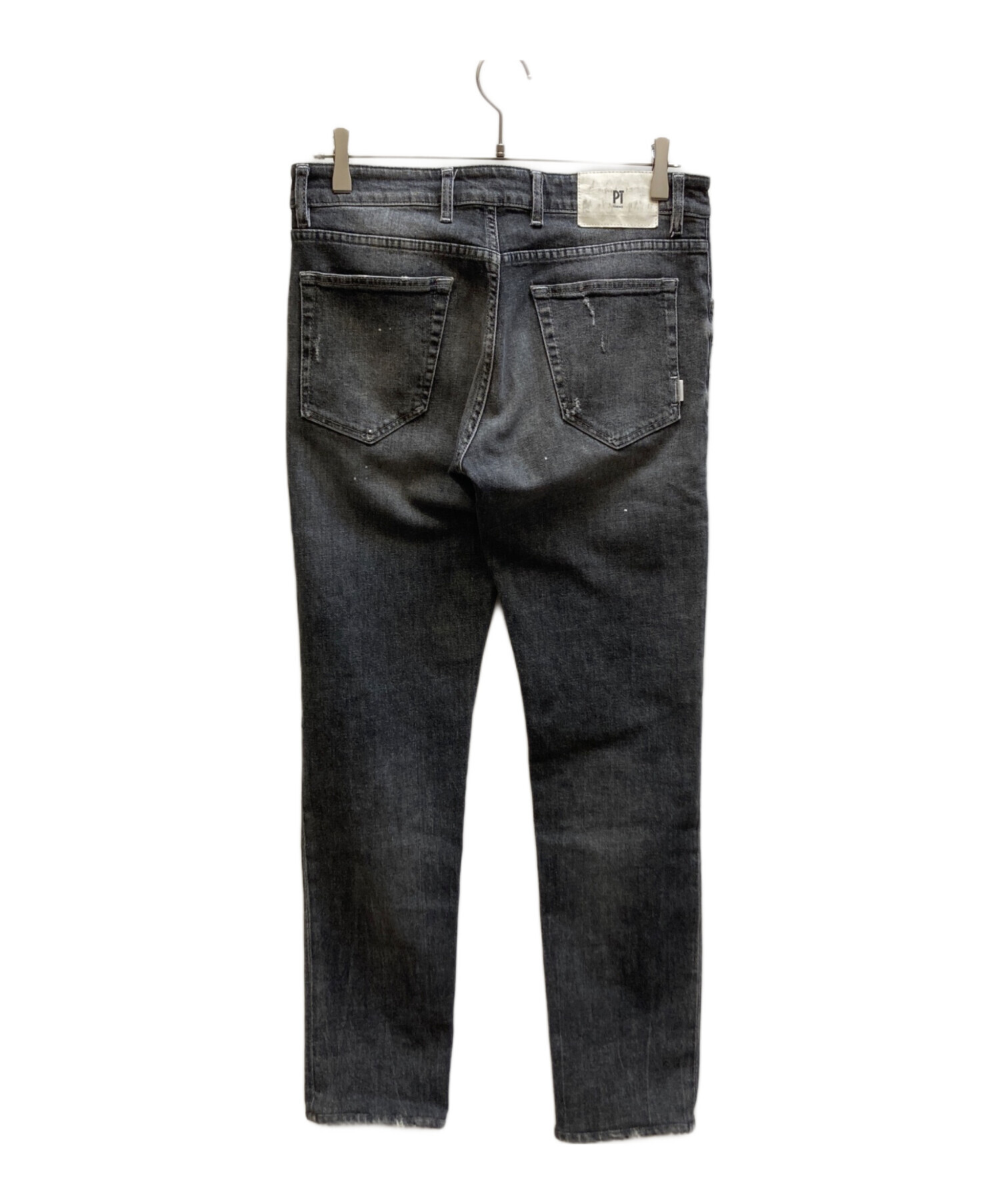 中古・古着通販】PT TORINO (ピーティートリノ) ダメージデニムパンツ