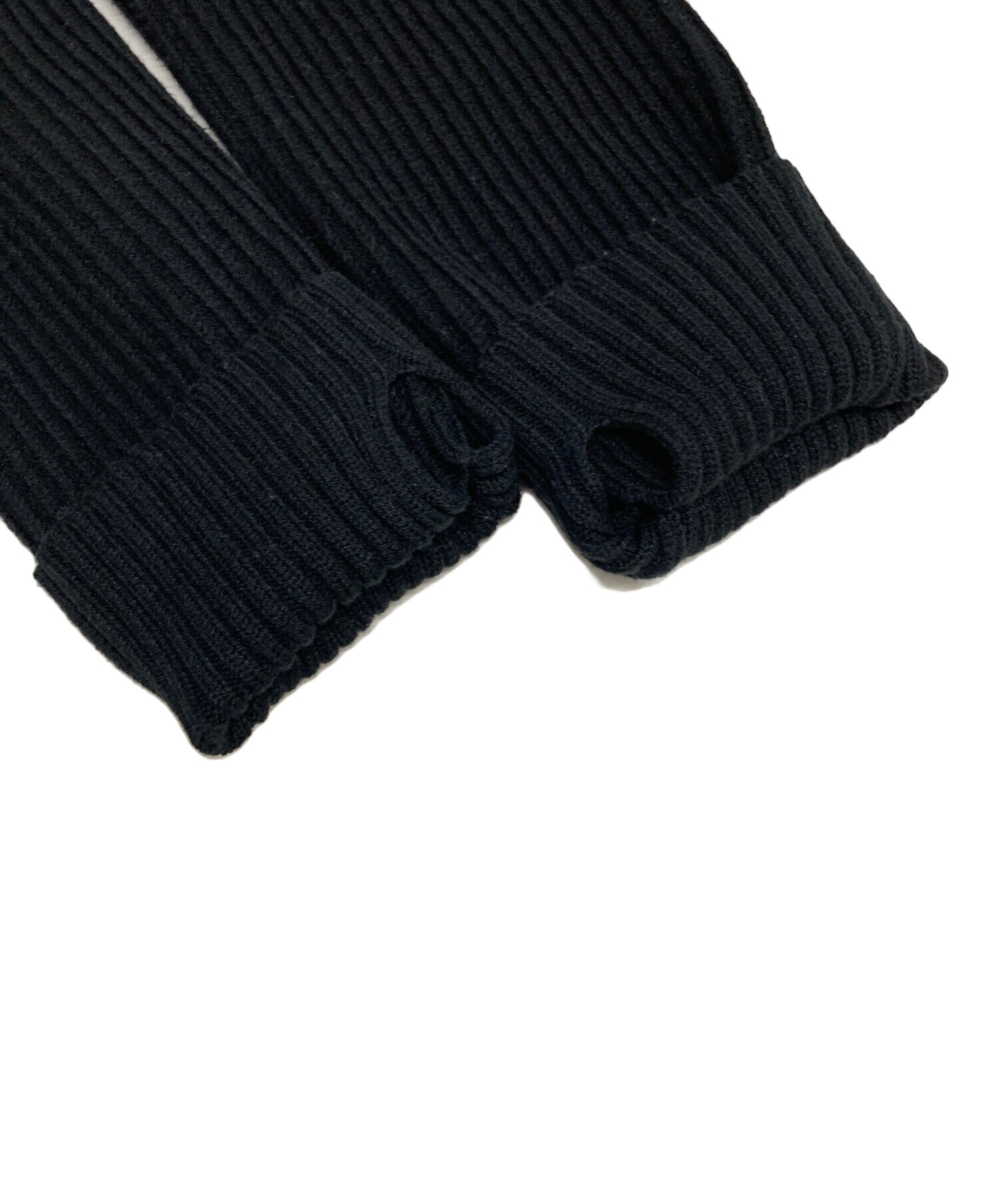 中古・古着通販】ANDMARY (アンドマリー) ジップニット ブラック