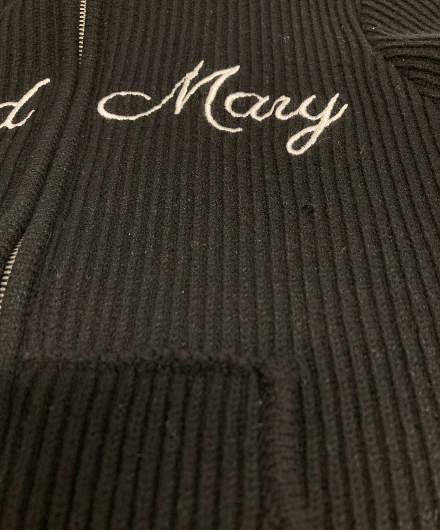 andmary 未使用 タグ付き 中古・古着通販】ANDMARY (アンドマリー) ジップニット ブラック