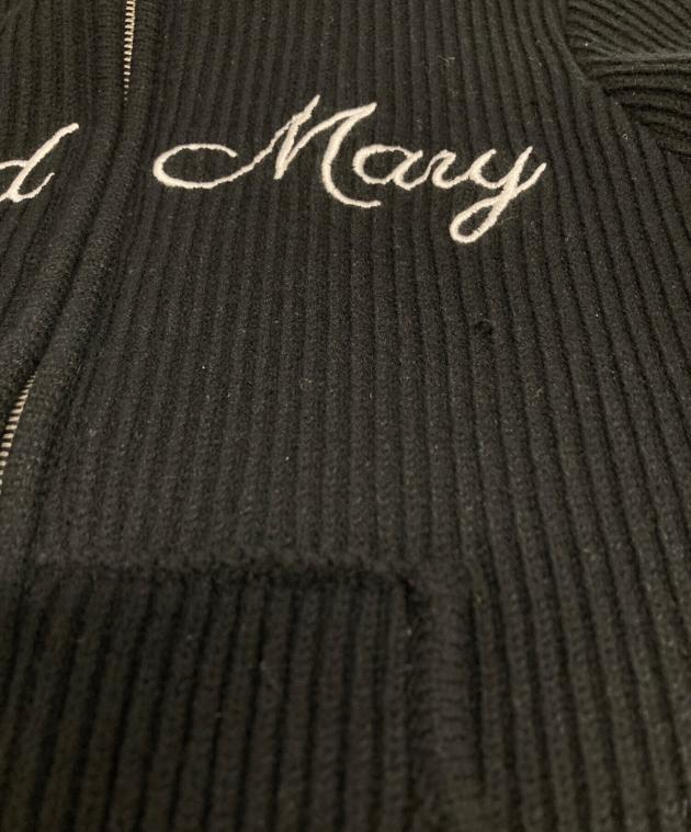 中古・古着通販】ANDMARY (アンドマリー) ジップニット ブラック
