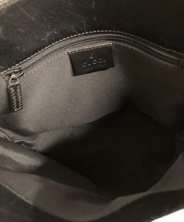 中古・古着通販】GUCCI (グッチ) キャンバスミニハンドバッグ ブラウン