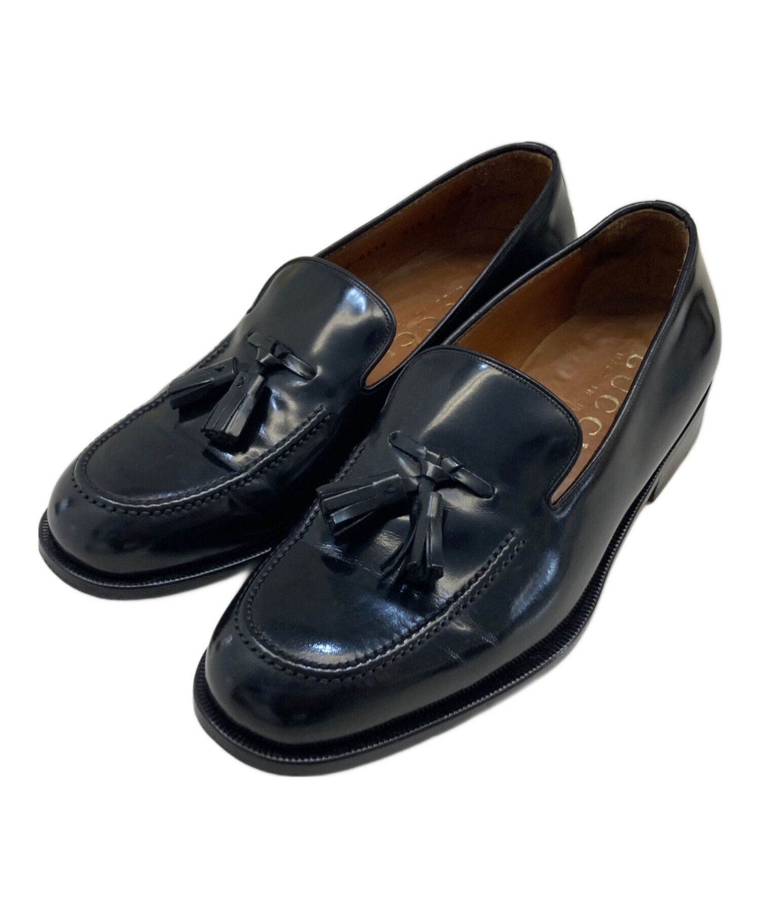 中古・古着通販】GUCCI (グッチ) タッセルローファー ブラック サイズ