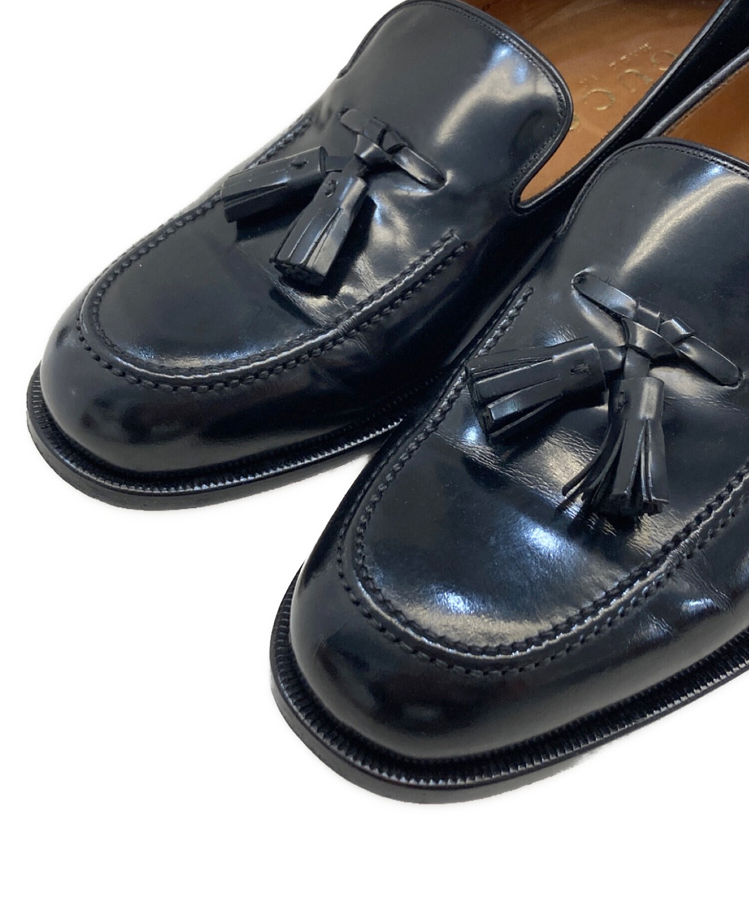 中古・古着通販】GUCCI (グッチ) タッセルローファー ブラック サイズ