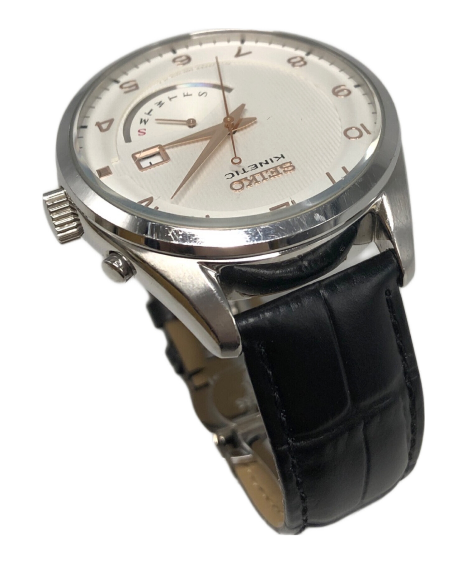 中古・古着通販】SEIKO (セイコー) キネティック デイデイト ホワイト 
