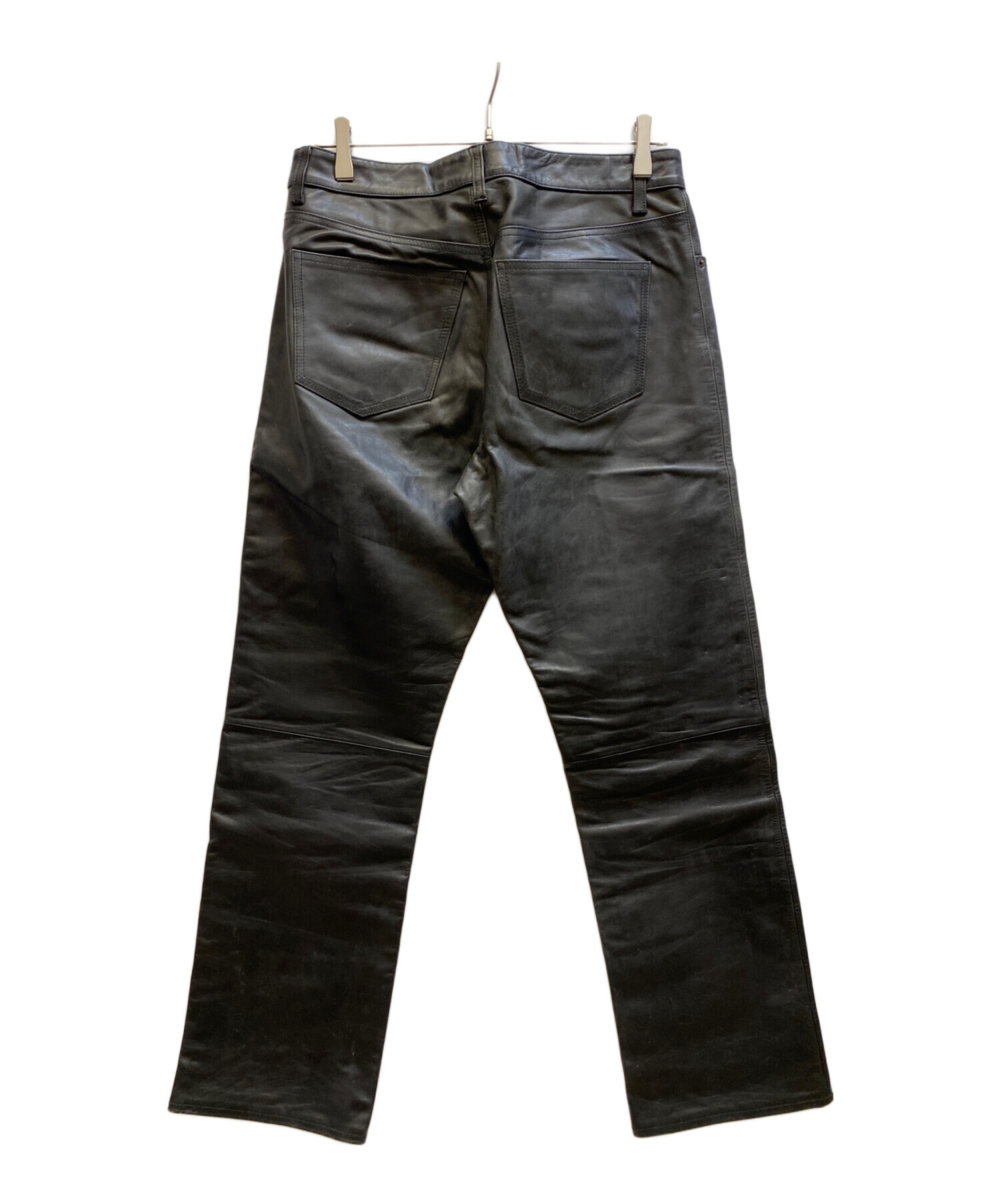 中古・古着通販】GAP (ギャップ) 90's boot fit レザーパンツ ブラック