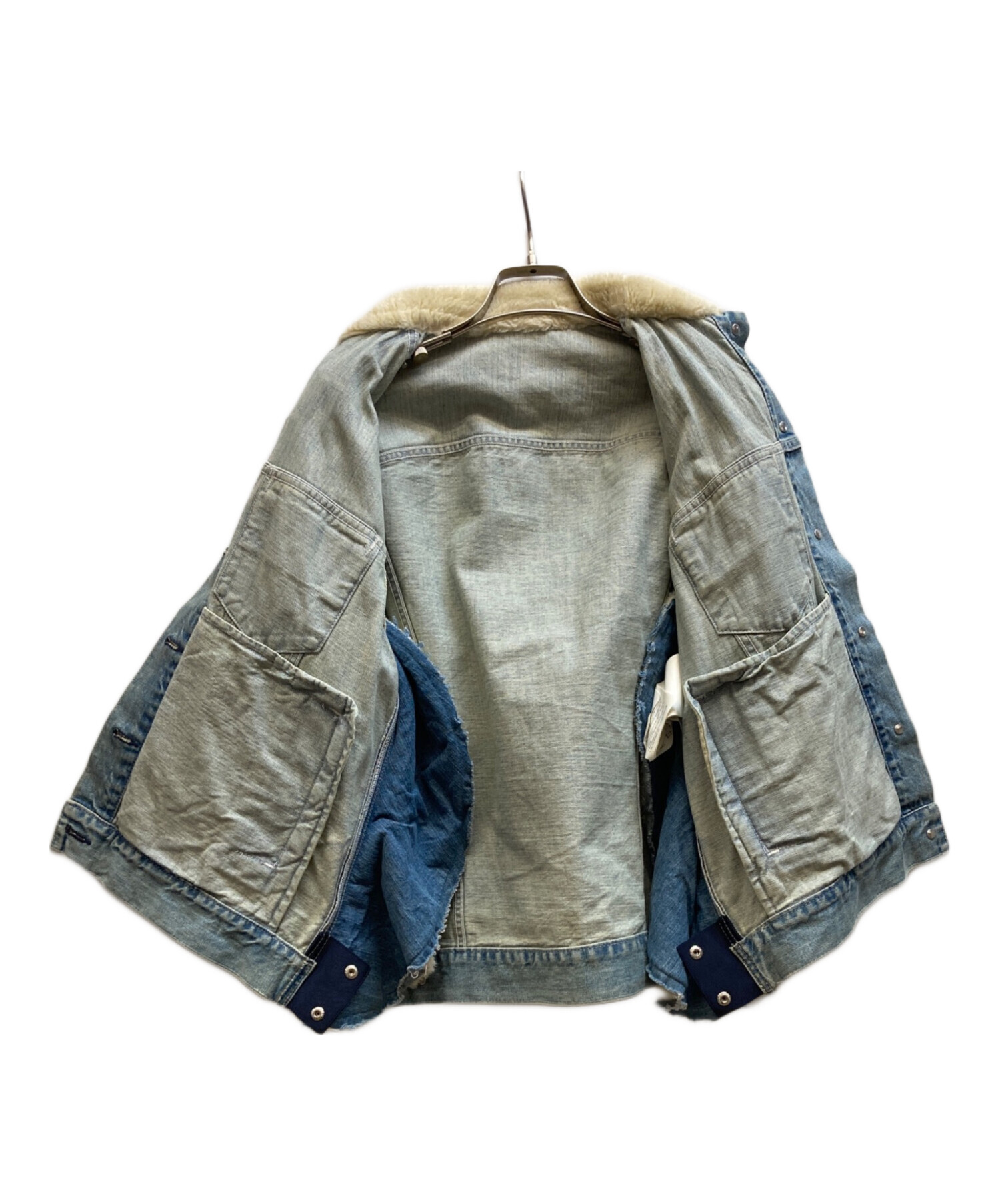 中古・古着通販】sacai (サカイ) デニムジャケット インディゴ サイズ