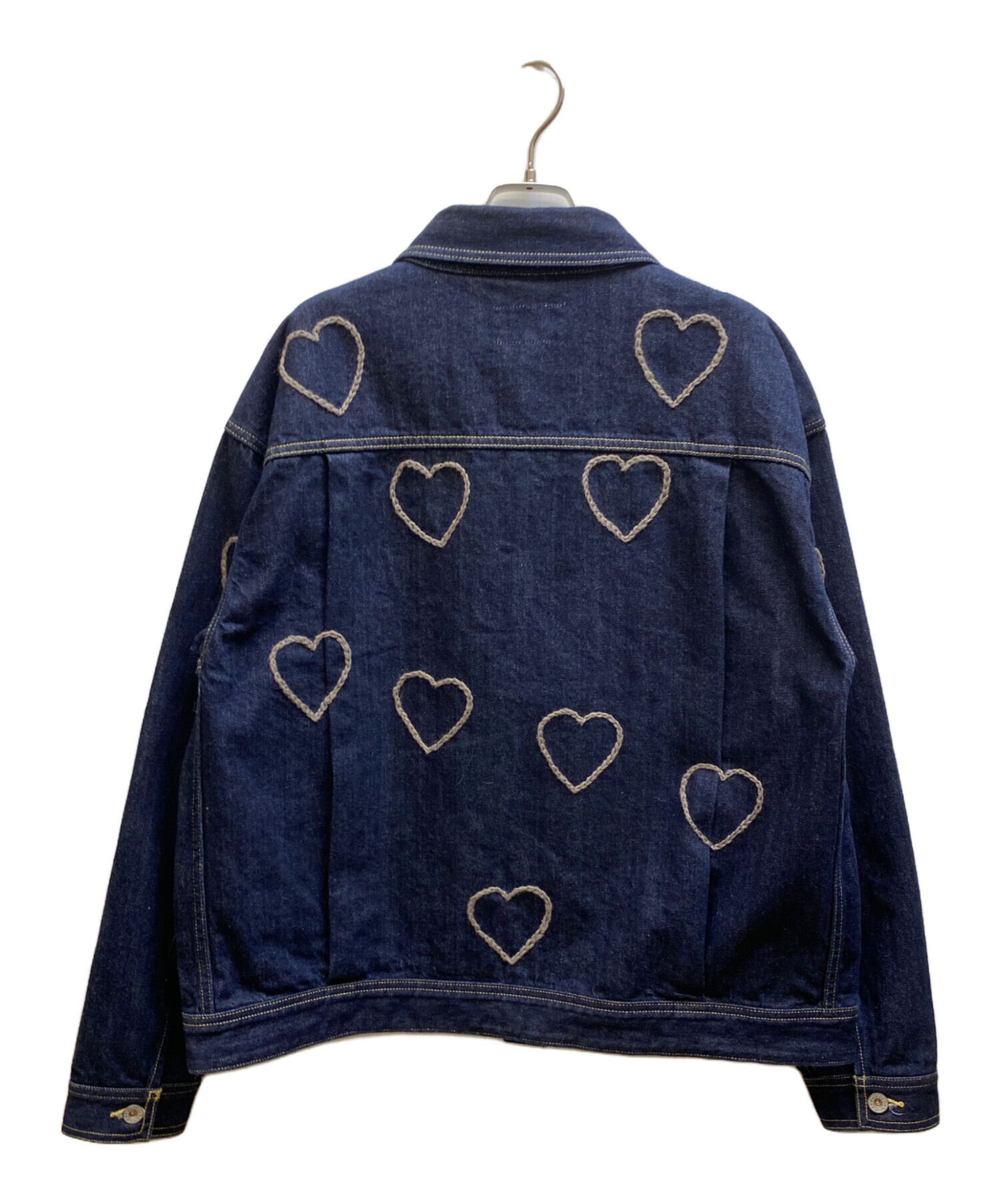 ジャケット・アウター Chah Chah heartfull denim setup 中古・古着通販】CHAH CHAH (チャーチャー) CC HAPPY DENIM TRUCKER