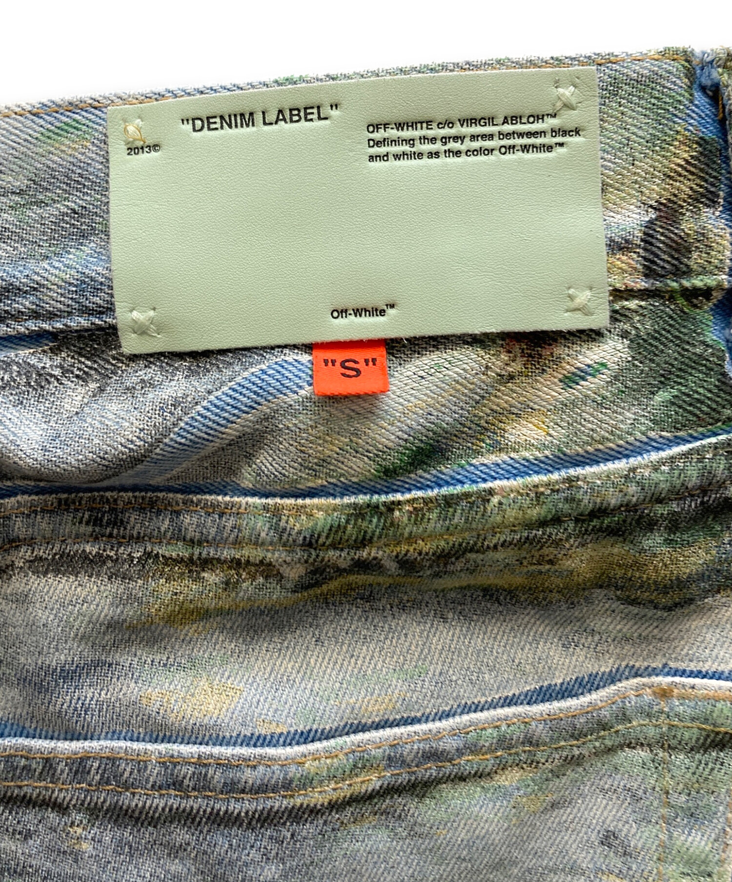 中古・古着通販】OFFWHITE (オフホワイト) モネ総柄デニムパンツ