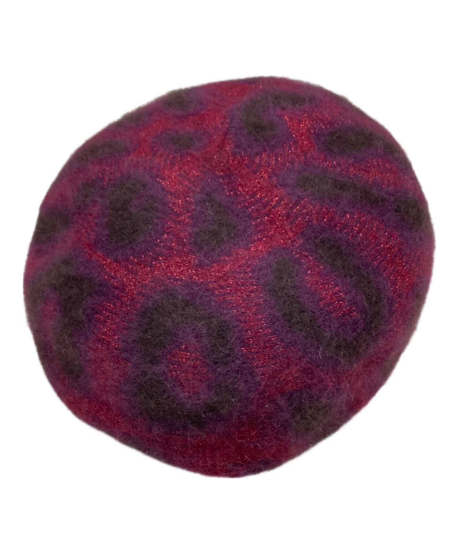 vivienne Westwood ポンポン付き赤黒チェックベレー帽 中古・古着通販】Vivienne Westwood (ヴィヴィアンウエストウッド