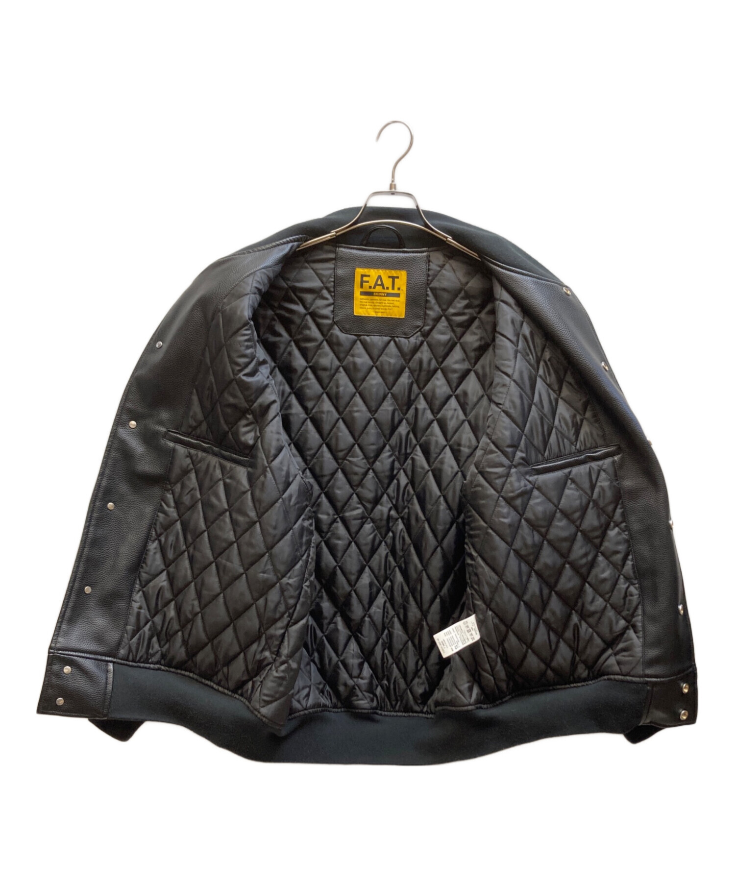 中古・古着通販】FAT (エフエーティー) スタジャン ブラック サイズ