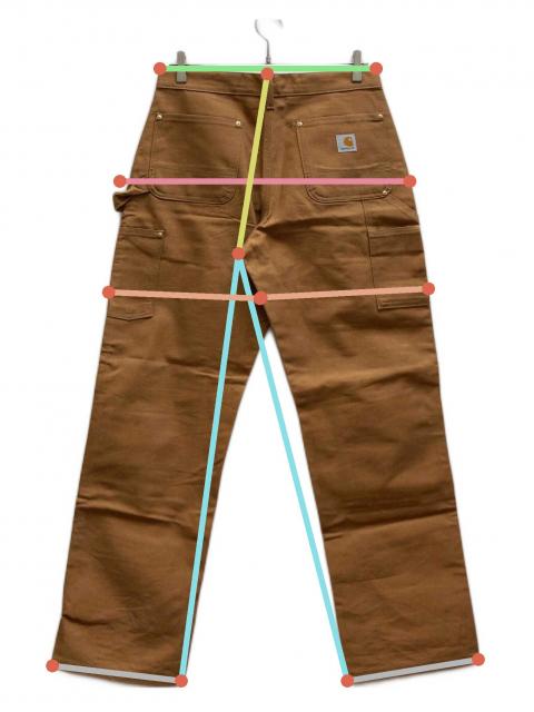 中古・古着通販】CarHartt (カーハート) ダブルニーワークパンツ