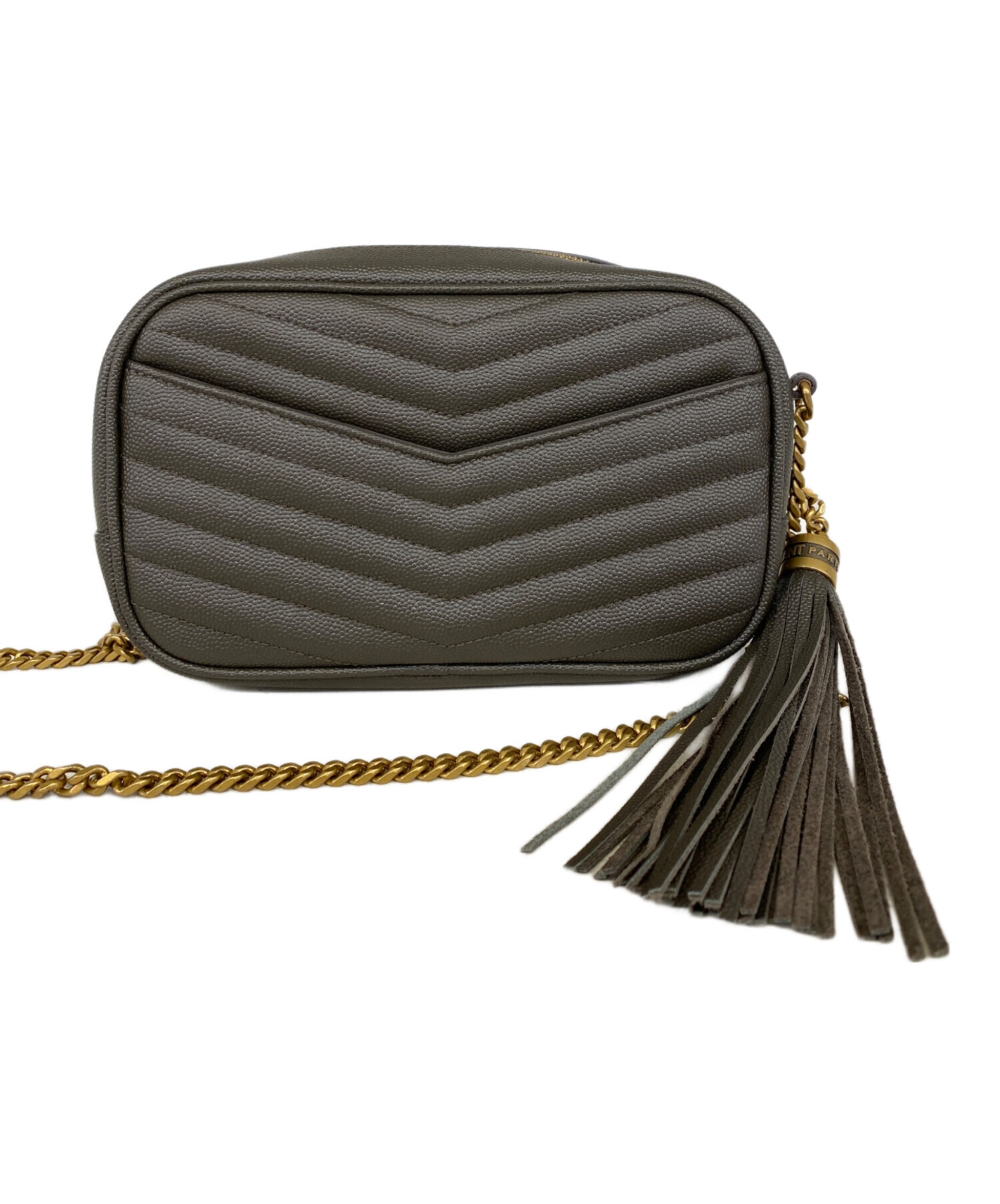 SAINT LAURENT PARIS レザーショルダーバッグ 中古・古着通販】Saint Laurent Paris (サンローランパリ) ルー