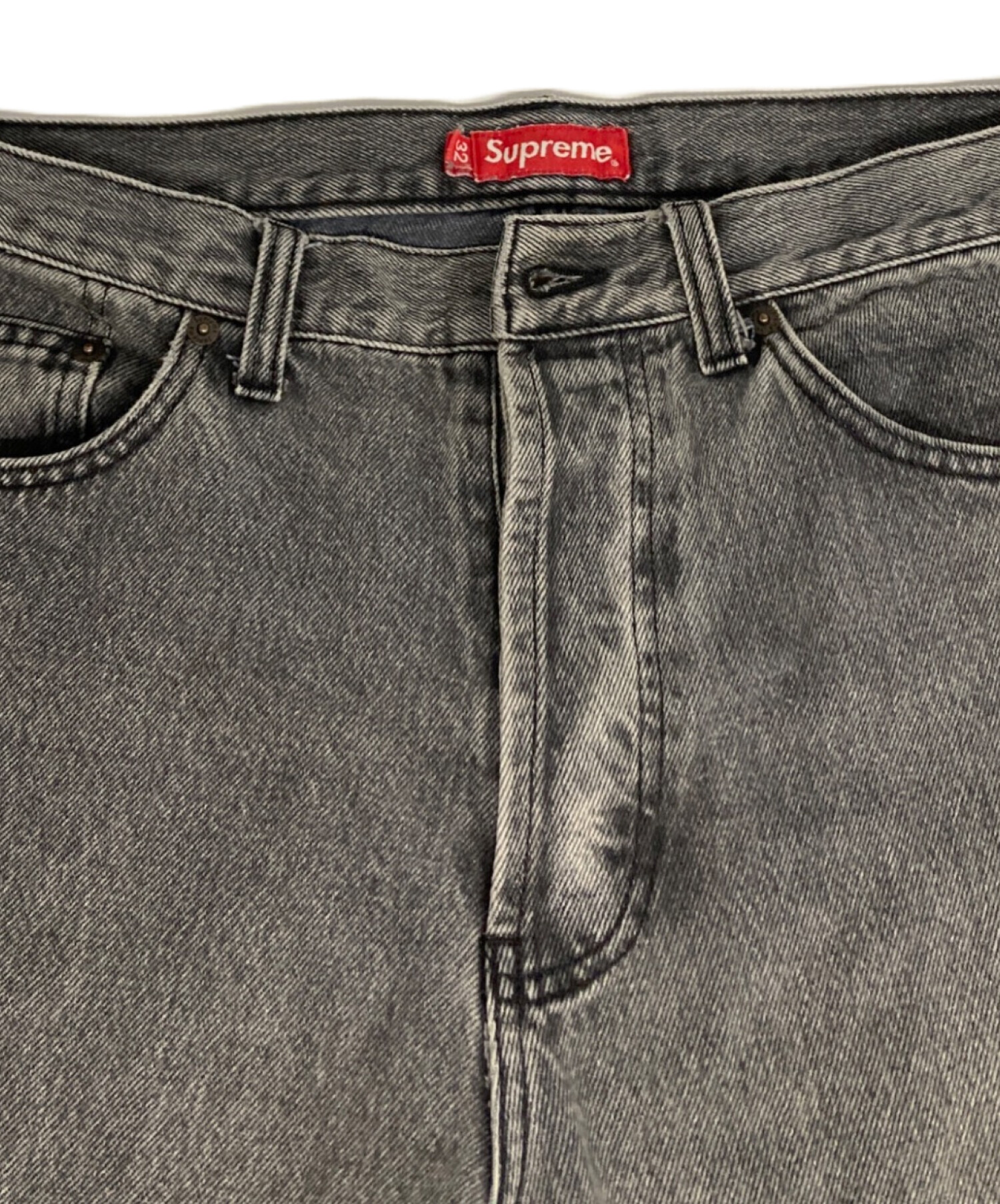 中古・古着通販】SUPREME (シュプリーム) デニムパンツ グレー サイズ