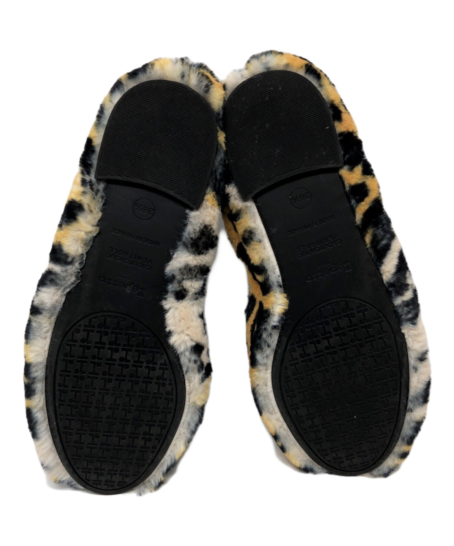 中古・古着通販】Repetto (レペット) ファーバレエシューズ イエロー