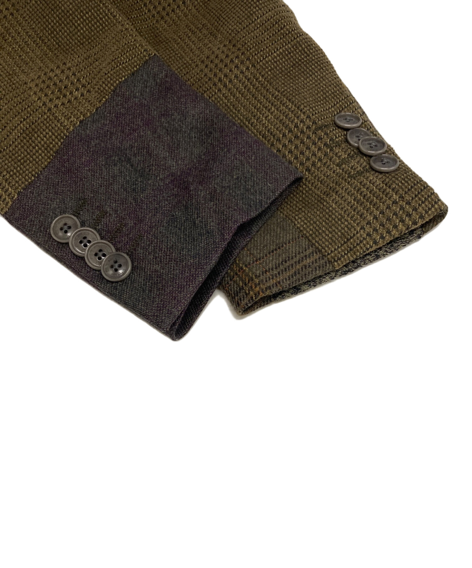 中古・古着通販】ETRO (エトロ) 異素材切替テーラードジャケット