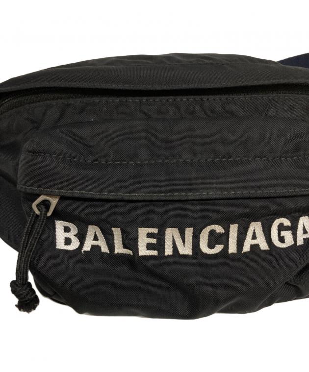 中古・古着通販】BALENCIAGA (バレンシアガ) ウエストポーチ ブラック