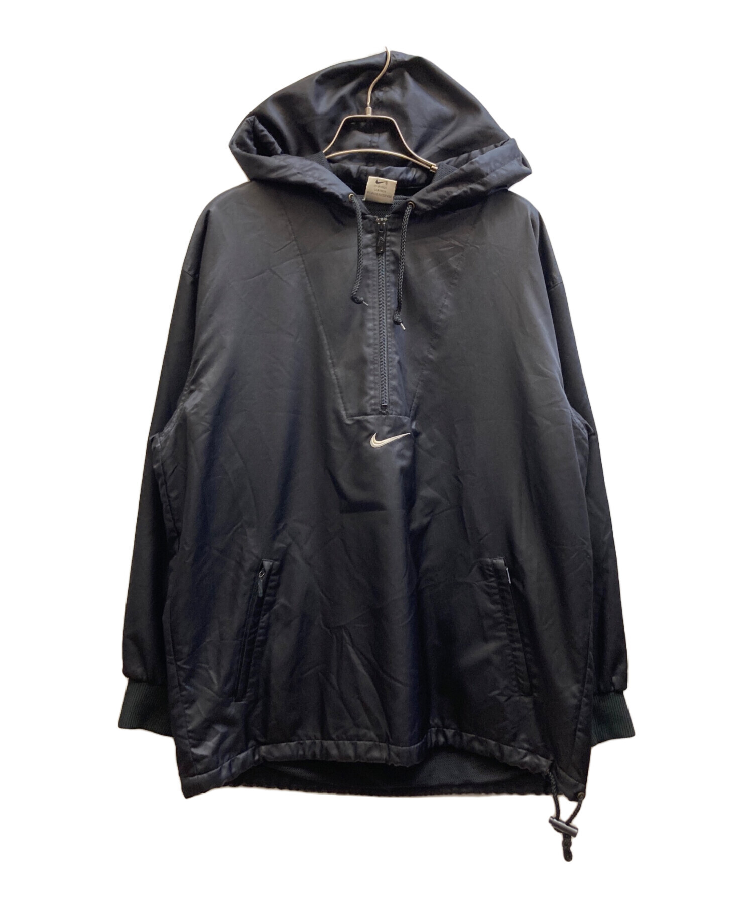 中古・古着通販】NIKE (ナイキ) アノラックパーカー ブラック サイズ:L 