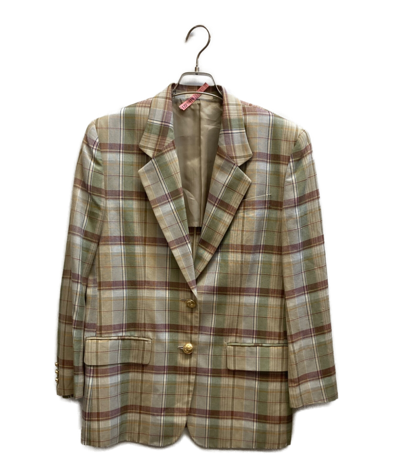 ◾︎未使用 タグ付◾︎ バーバリーロンドン テーラードジャケット シャドーチェック 中古・古着通販】Burberry's (バーバリーズ) 金釦テーラードジャケット