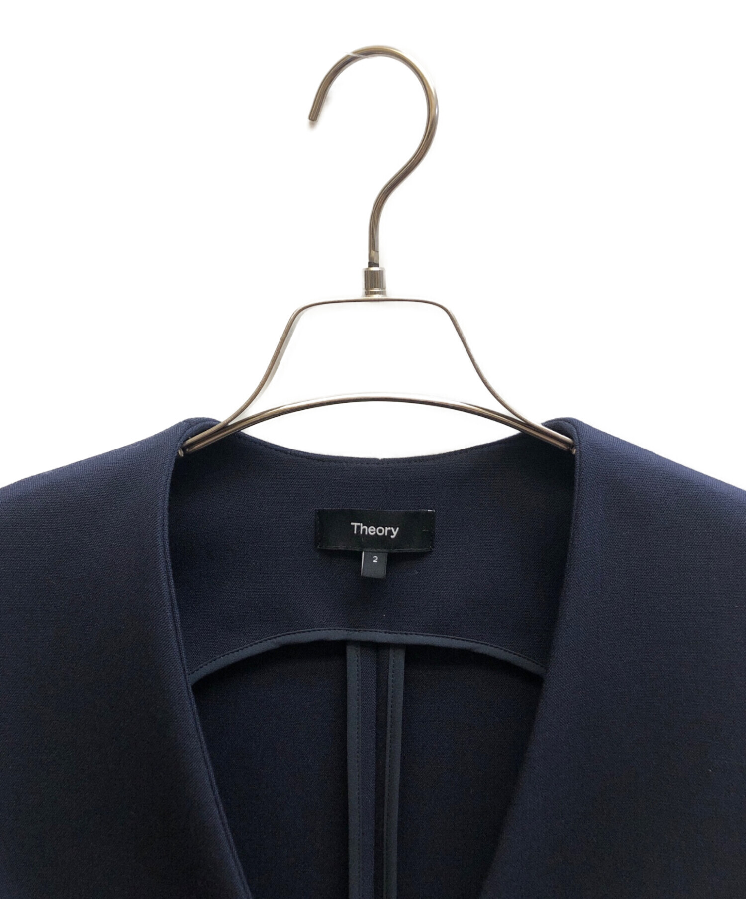 セオリー　ジレ　ベスト　ロング　ネイビー　ダブルブレスト 中古・古着通販】theory (セオリー) ロングジレ ベスト / 10-3102612