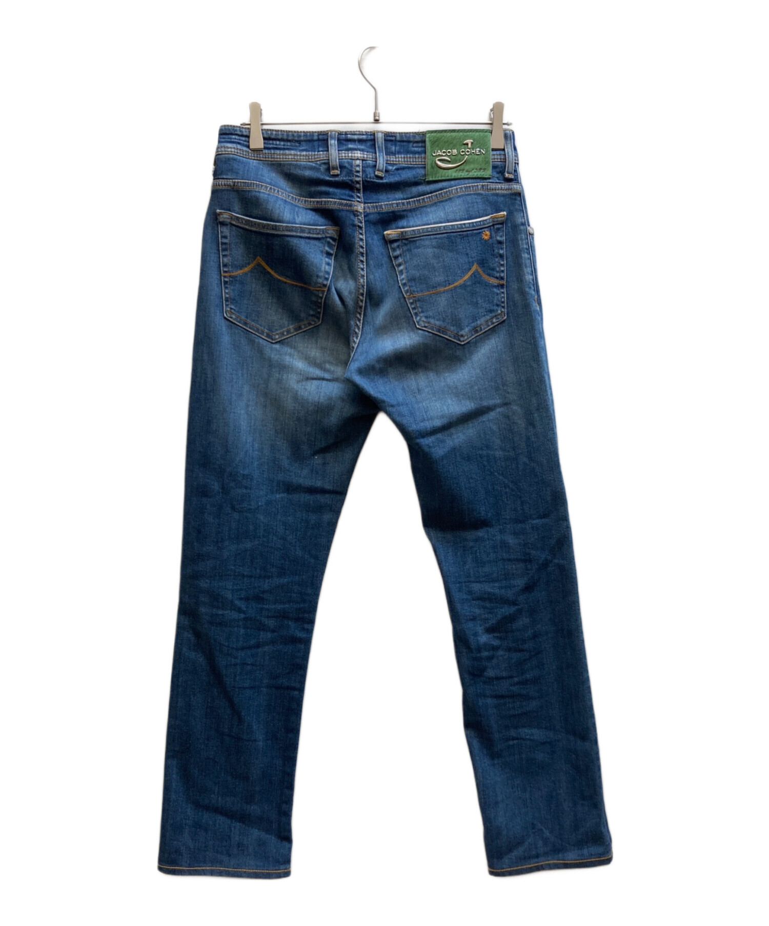 JACOB COHEN ダークブルー デニム 28 J622 中古・古着通販】JACOB COHEN (ヤコブコーエン) ハラコパッチデニム