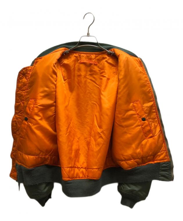 中古・古着通販】ALPHA (アルファ) MA-1ジャケット グリーン サイズ